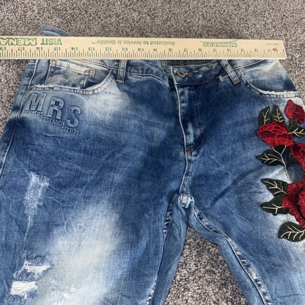 MRS (Members Research Section) Women's Blue Jeans Size 32 - Picture 9 of 13